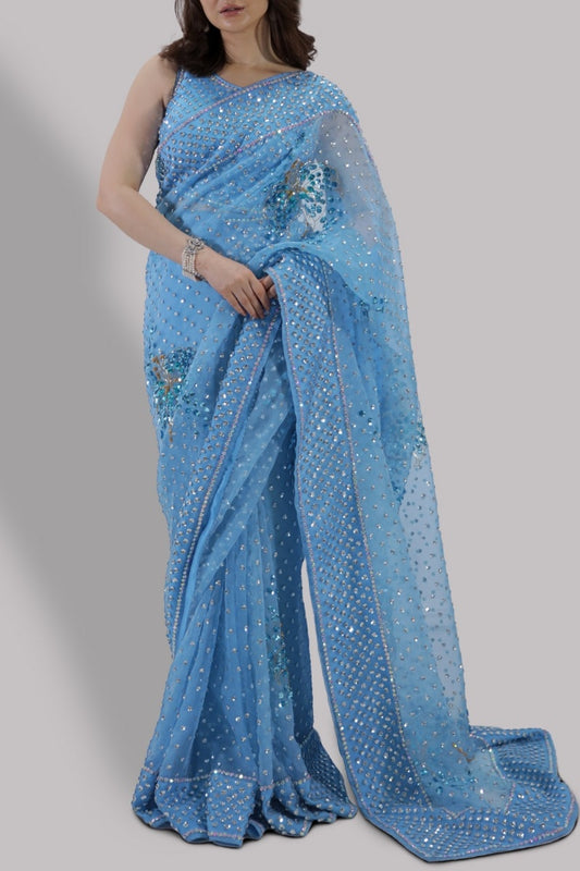 Muse Luxe - Bonnie Blue Sari