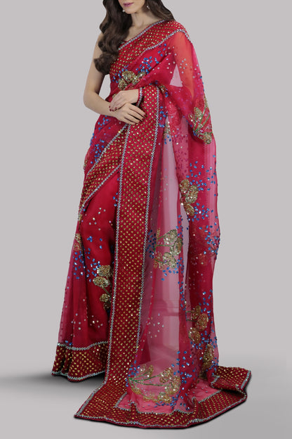 Muse Luxe - Tango Red Sari