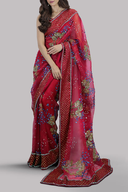 Muse Luxe - Tango Red Sari