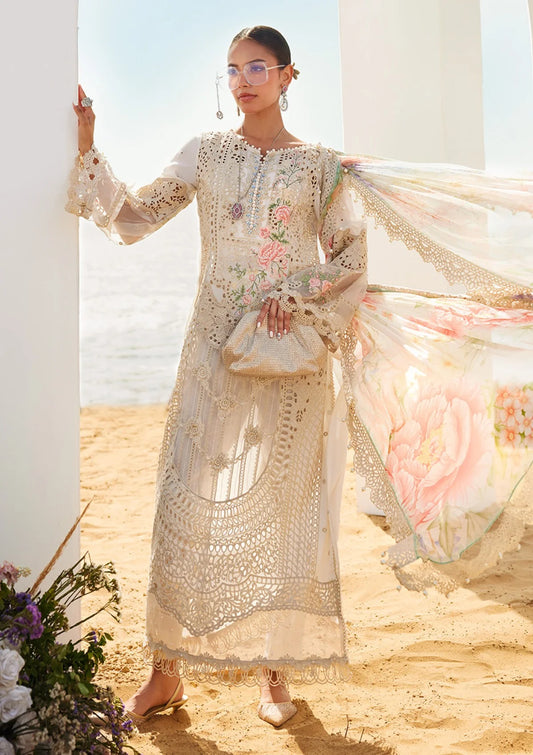Maria B Luxury Lawn'25 Eid 2 D-07
