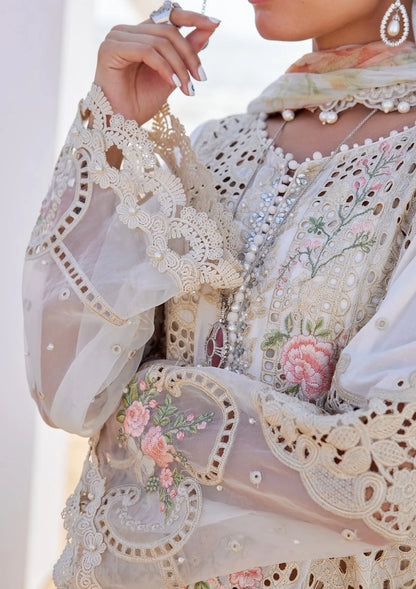 Maria B Luxury Lawn'25 Eid 2 D-07