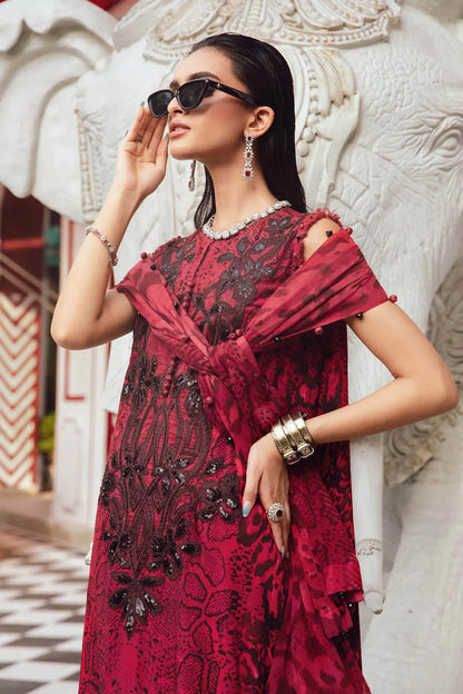 Embroidered Silk Suit | MPT-2702-A