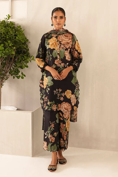 Baroque Digital Printed Co Ord Lawn 3 pc - 09103