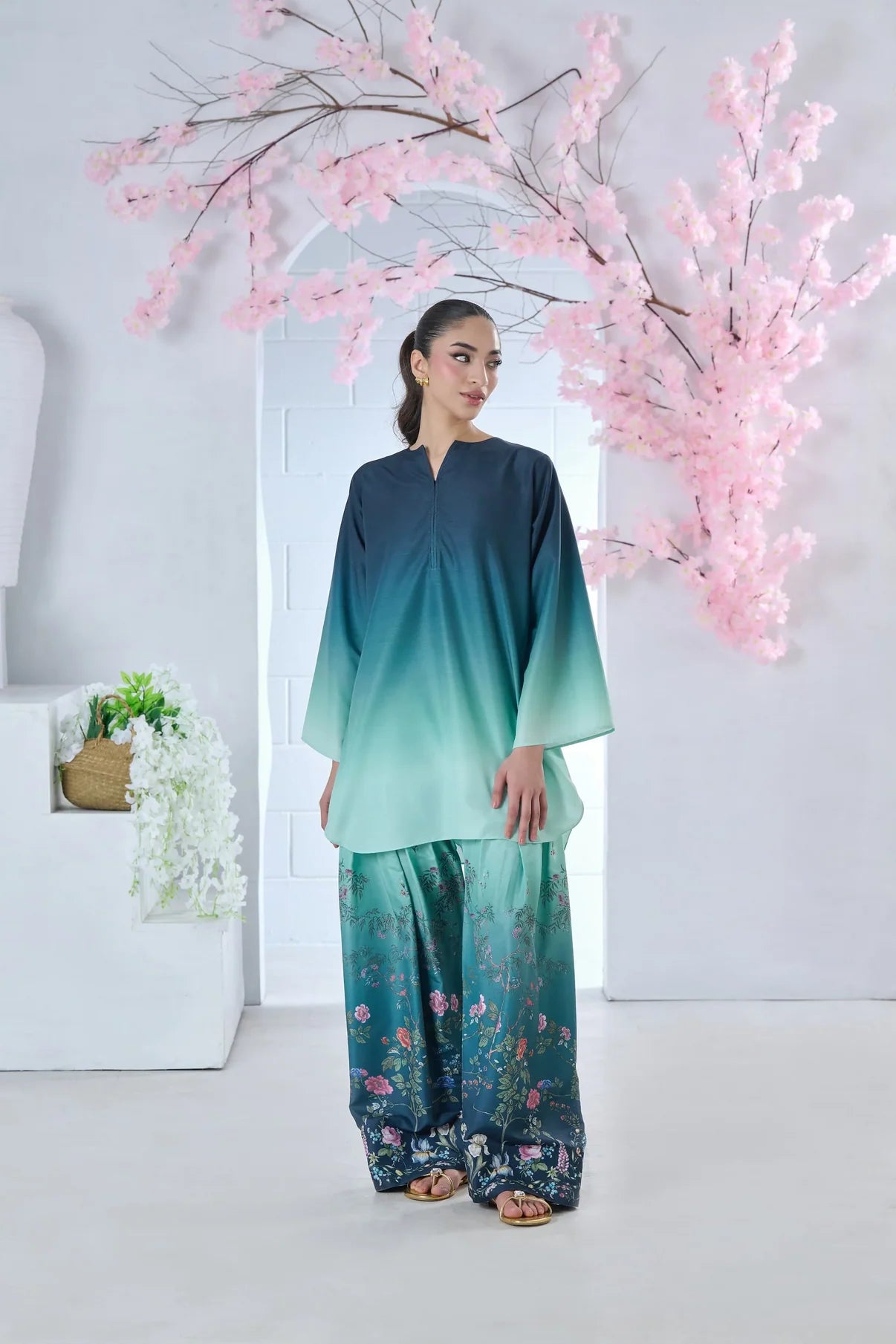 Ethnic 2pc Silk Unstitched