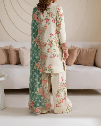 Royal Bloom by Iznik Silk & Net Unstitched Embroidered Formal Wear
