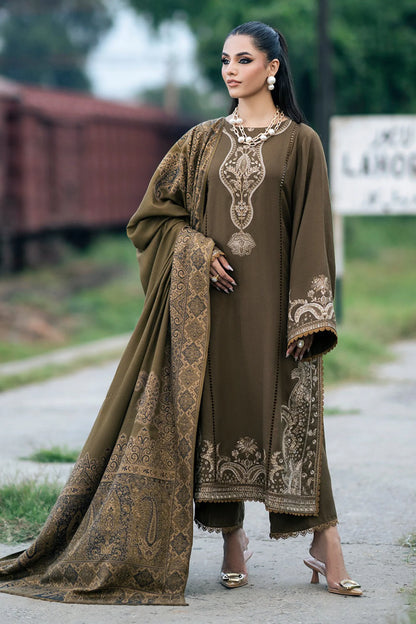 ZN1116 - Winter Jazmin 3PC Dhanak Embroidered Suit