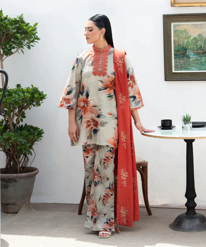 Sapphire Digital Printed Lawn 3 pc - 09725