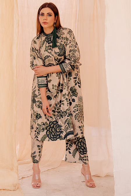BAROQUE Unstitched 3 piece Printed Lawn