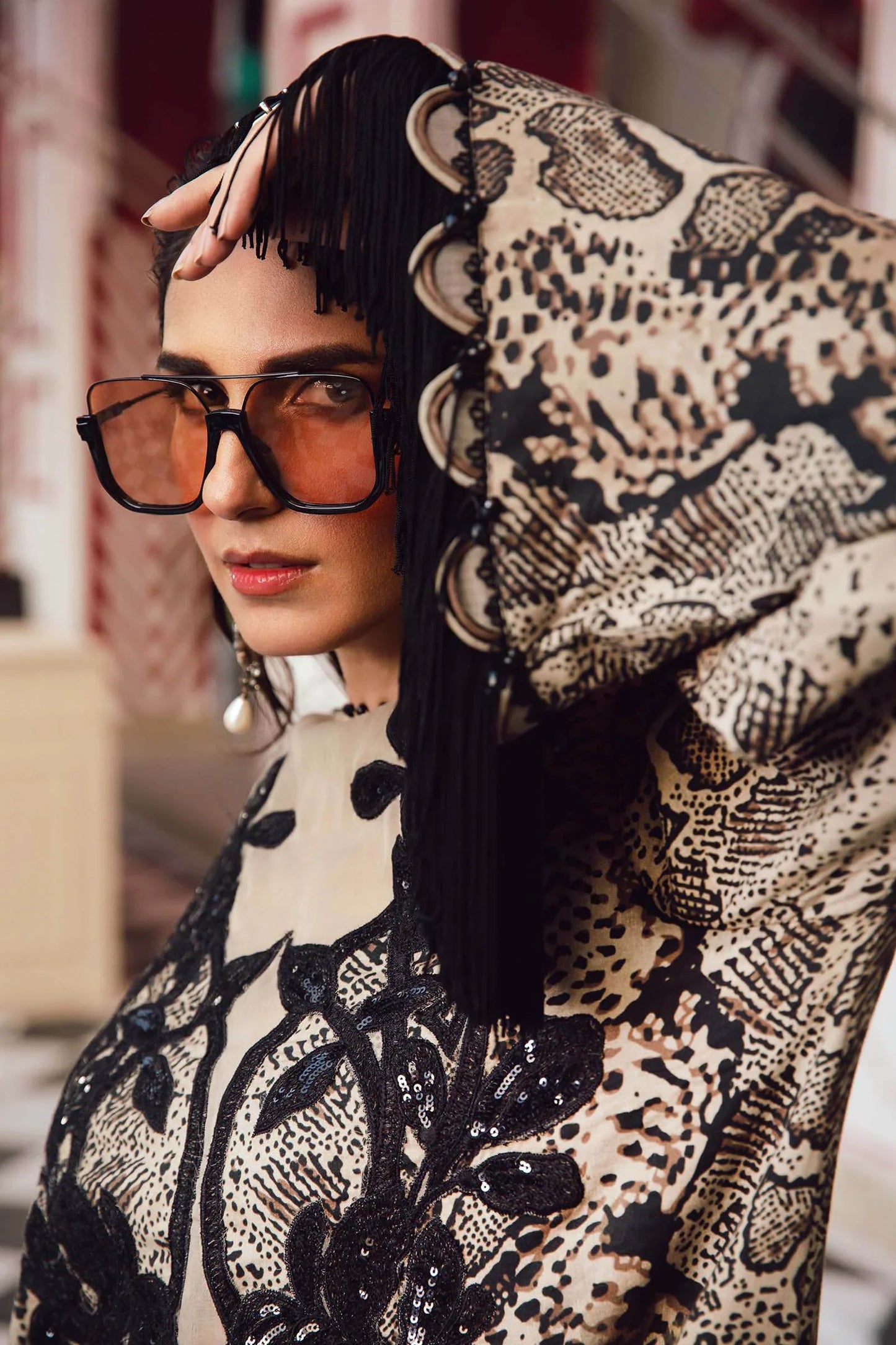 Embroidered Silk Suit | MPT-2702-B