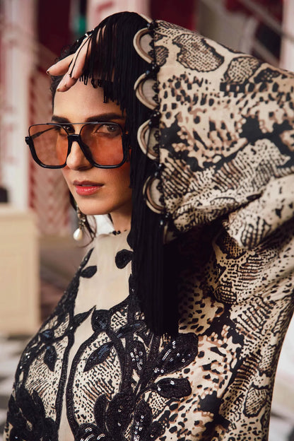 Embroidered Silk Suit | MPT-2702-B