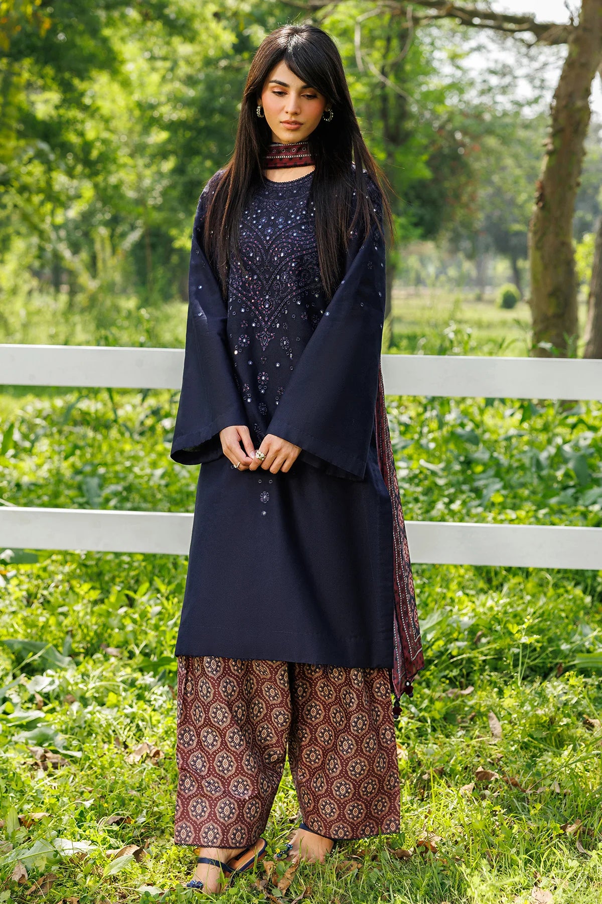 Luxury Dhanak 3 Piece Unstitched