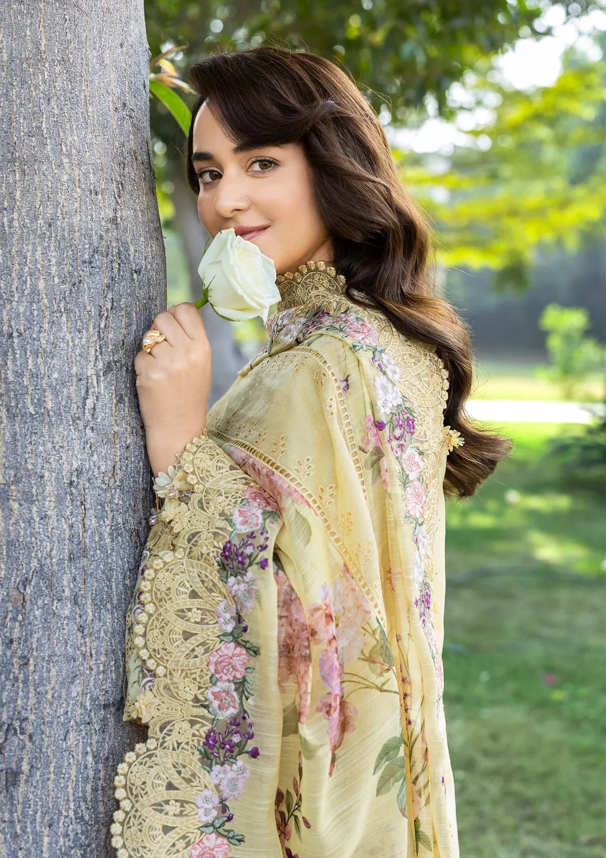 Elaf Luxury Embroidered Lawn 3Pc Unstitched ELY-05 SOUCI