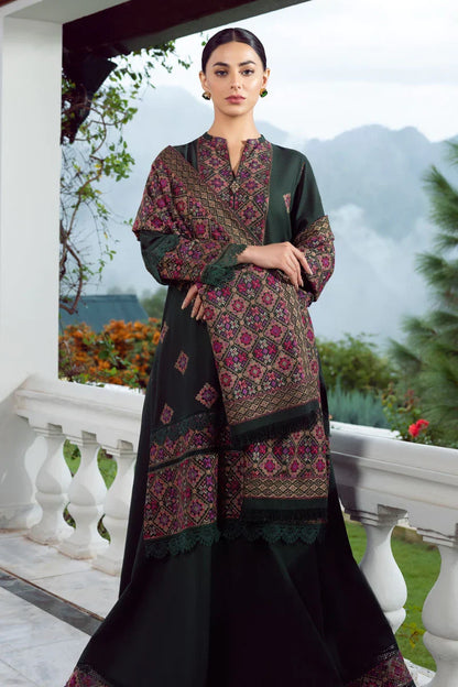 Bareeze Unstitched 3pcs Embroidered Dhanak Suit VL1126
