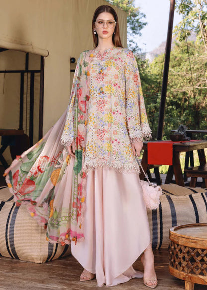 Maria B.M prints Spring Summer'26 Lawn Embroidered & Printed 3 Piece Dress