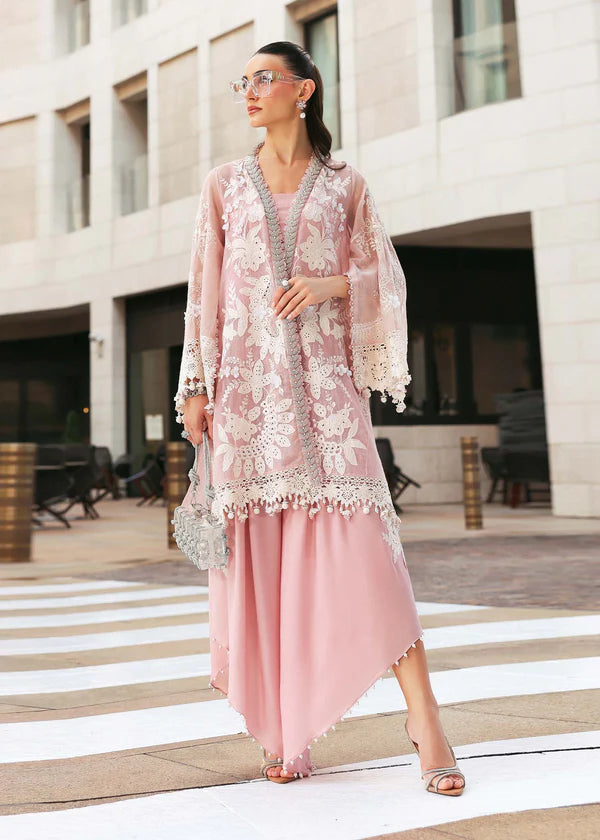 Maria B Unstitched Embroidered Luxury Lawn 3 Piece Suit MB26UEL 3A - Eid Collection