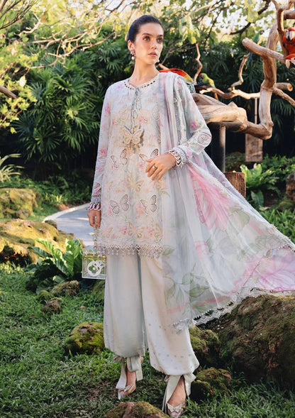 MARIA.B Lawn Embroidered & Printed 3 Piece Dress