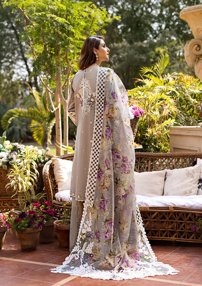 Elaf Luxury Embroidered Lawn 3Pc Unstitched ELM-05 RAMSHA