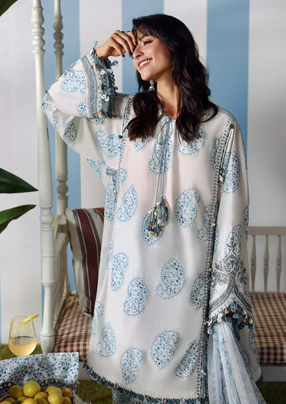 Maria.B MPrints Embroidered Lawn Unstitched 3Pc Suit MPT-3009-A