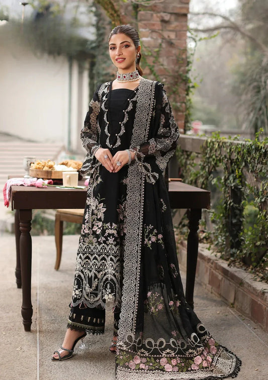 Luxury 3PC Lawn Unstitched Summer Dress With Emb Chiffon Dupatta - AL-811