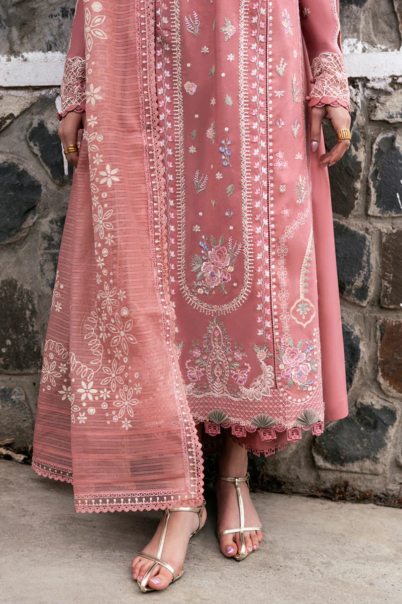 QALAMQAR-UNSTITCHED 3PC DHANAK EMBROIDERED SUIT-PK-5770