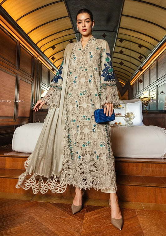 Maria.B Embroidered Lawn 3Pc Unstitched Luxury 26 - MLL#08