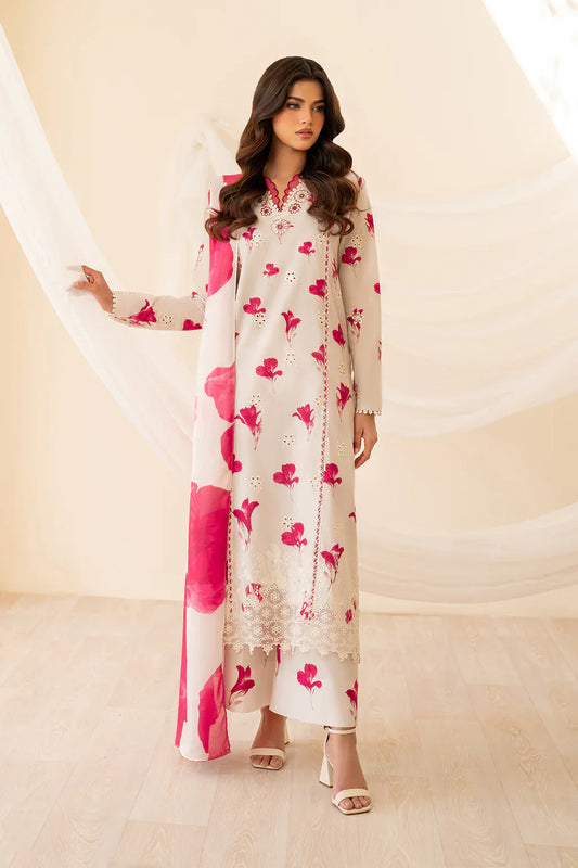 Iznik Premium Lawn Embroidered Collection Unstitched Floral Affair UE-443