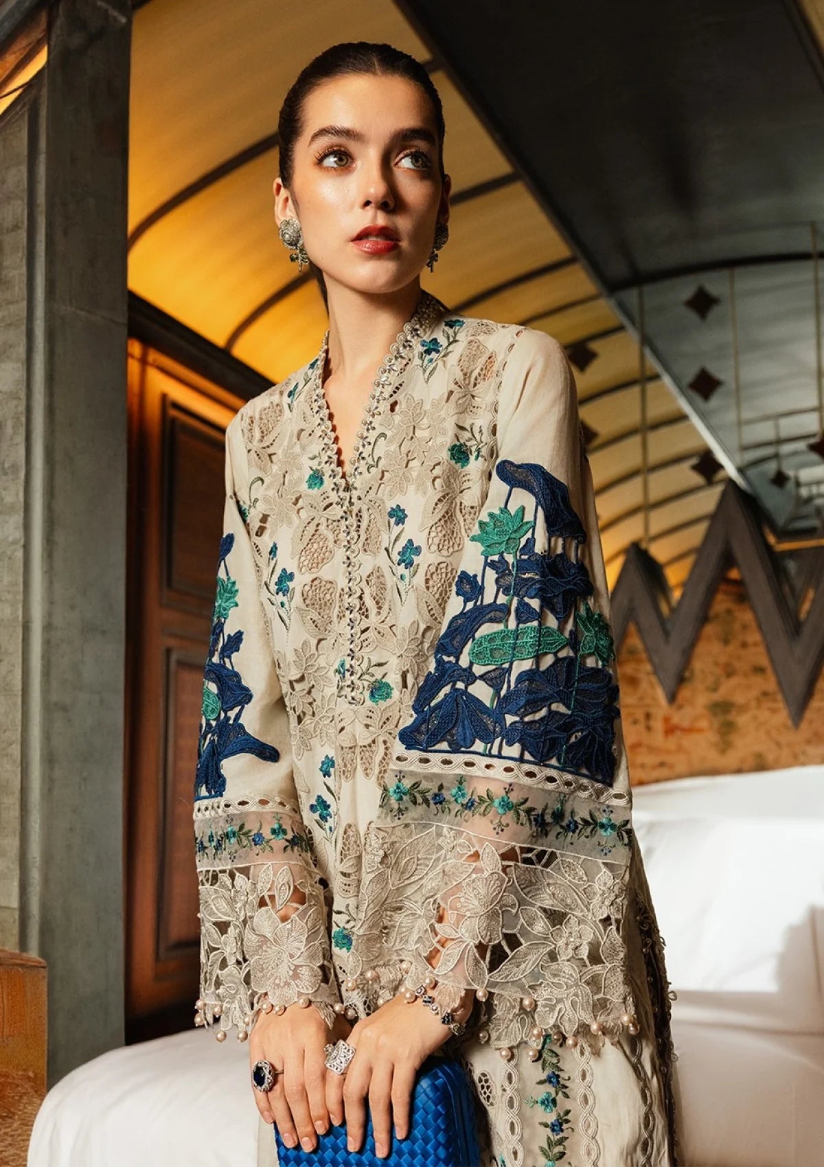 Maria.B Embroidered Lawn 3Pc Unstitched Luxury 26 - MLL#08