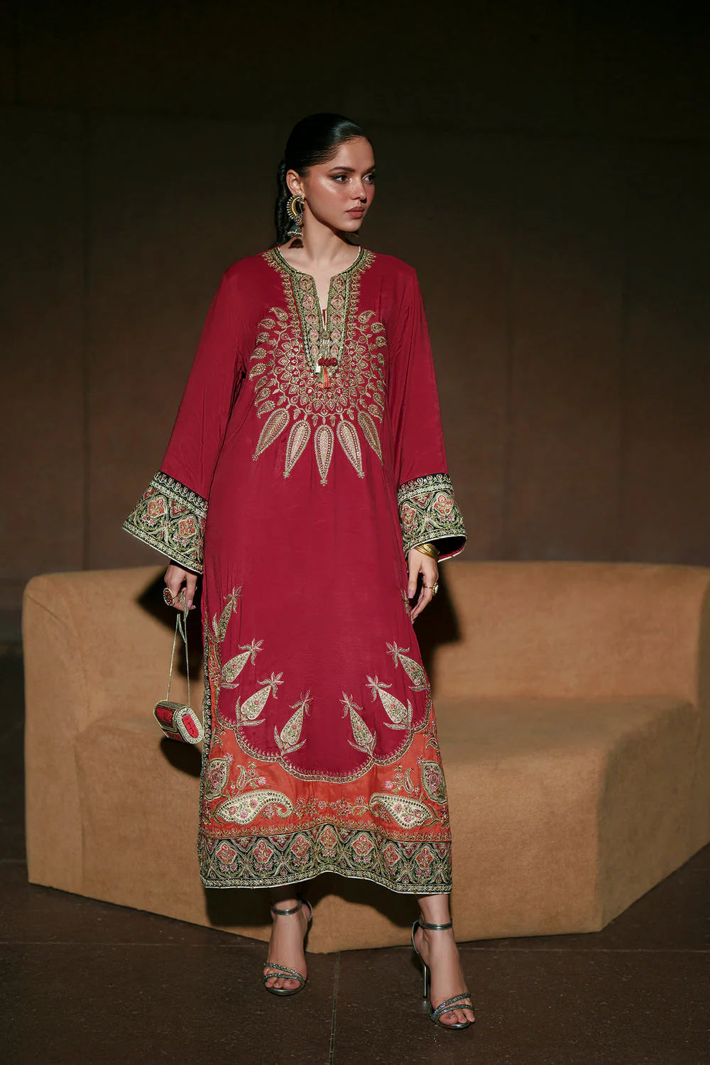 Ethnic 2pc Silk Unstitched