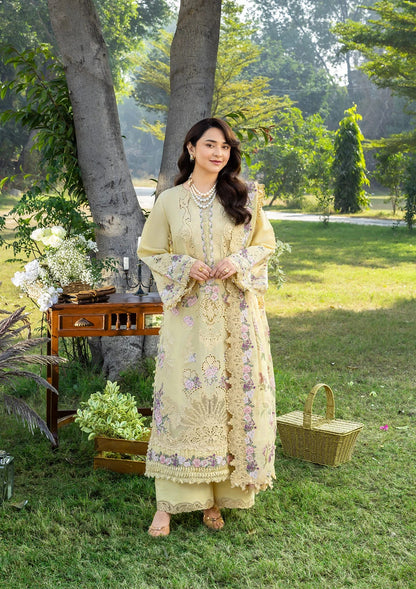 Elaf Luxury Embroidered Lawn 3Pc Unstitched ELY-05 SOUCI