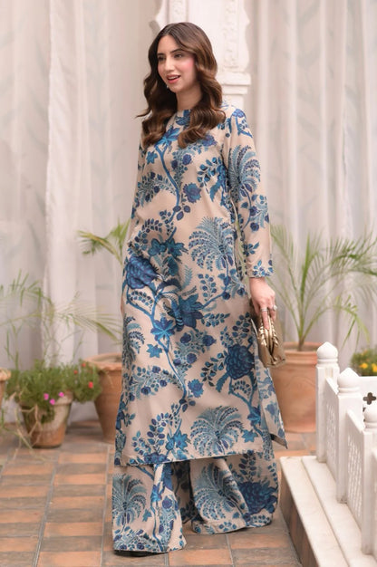 ZELLBURY Lawn Embroidered & Printed 3 Piece Dress