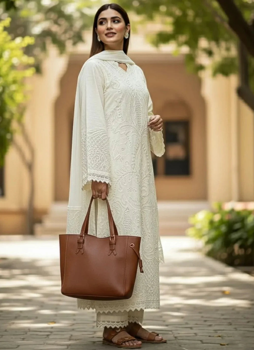 Shanzay 3Pc- Embroidered Dress