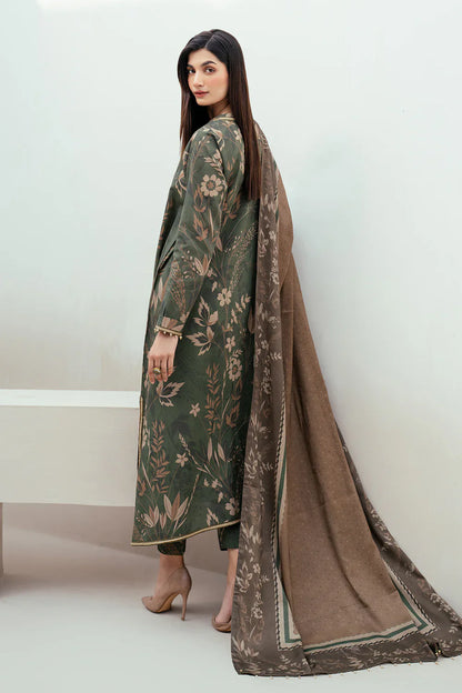BAROUQE Lawn Embroidered & Printed 3 Piece Dress