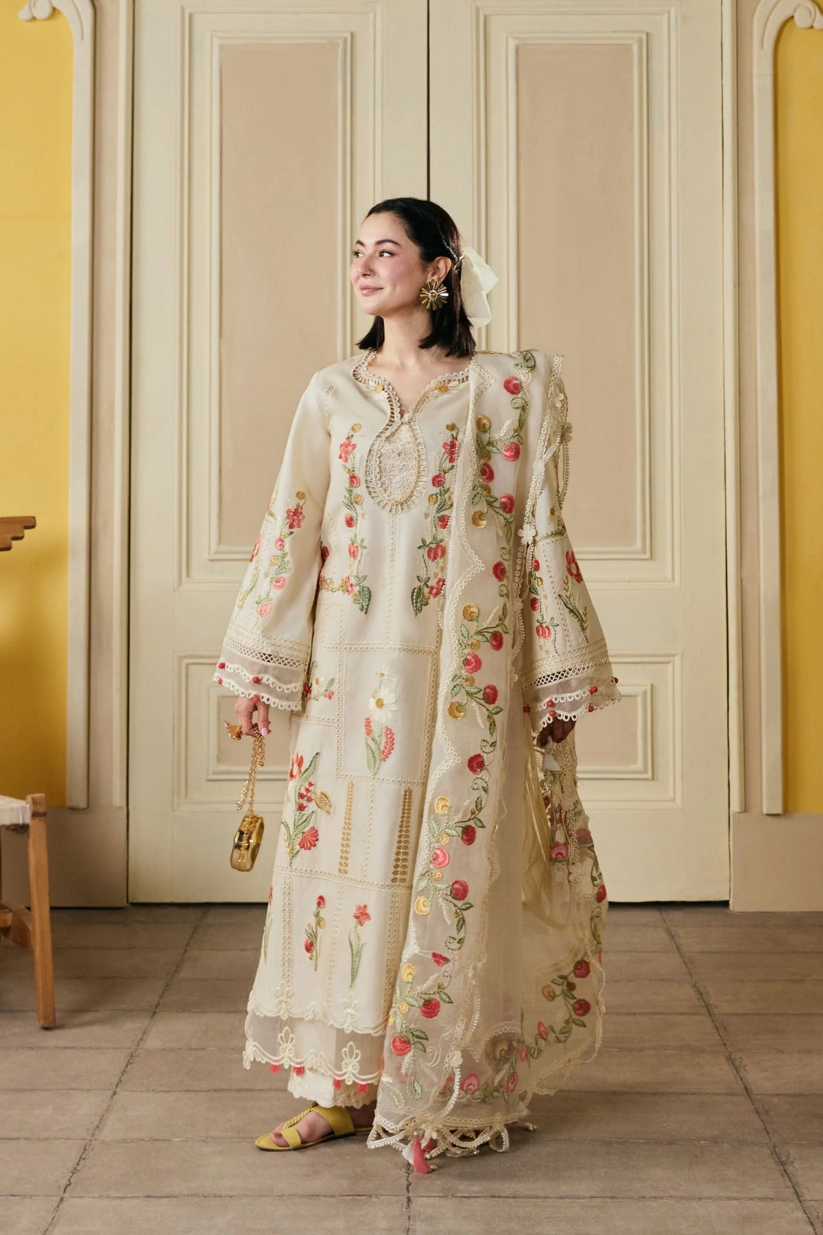 Luxury Dhanak 3 Piece Unstitched
