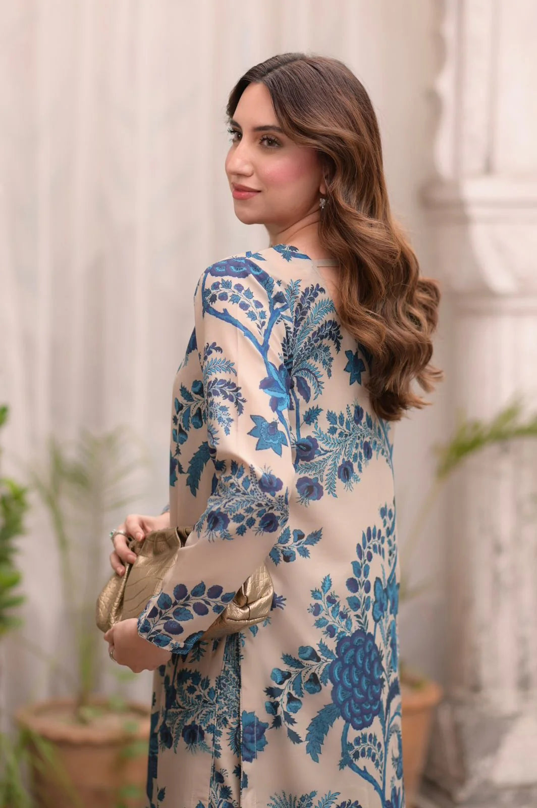 ZELLBURY Lawn Embroidered & Printed 3 Piece Dress