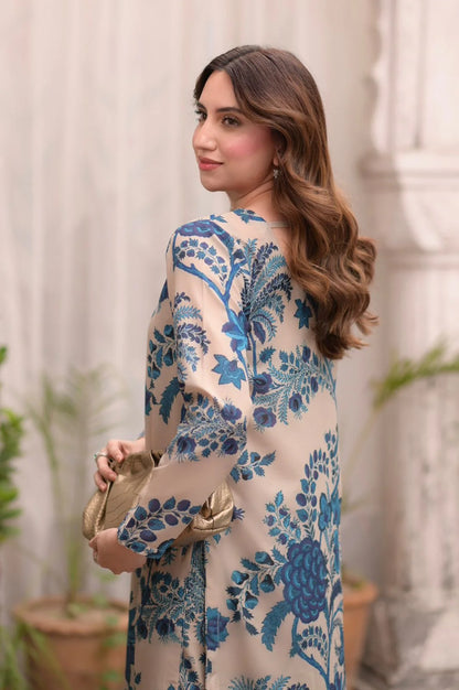 ZELLBURY Lawn Embroidered & Printed 3 Piece Dress