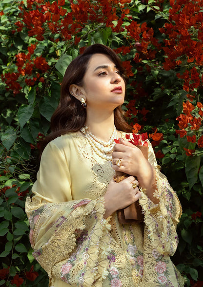 Elaf Luxury Embroidered Lawn 3Pc Unstitched ELY-05 SOUCI