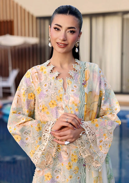 Maria.B Embroidered Printed Lawn 3Pc Unstitched MP#07A