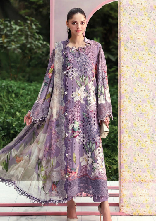 Maria.B MPrints Embroidered Lawn Unstitched 3Pc Suit MPT-3006-B