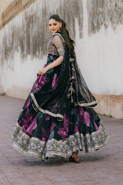 Iznik Embroidered & Digital Print Maxi - J0485