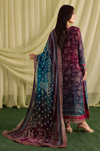 NUREH Lawn Embroidered & Printed 3 Piece Dress