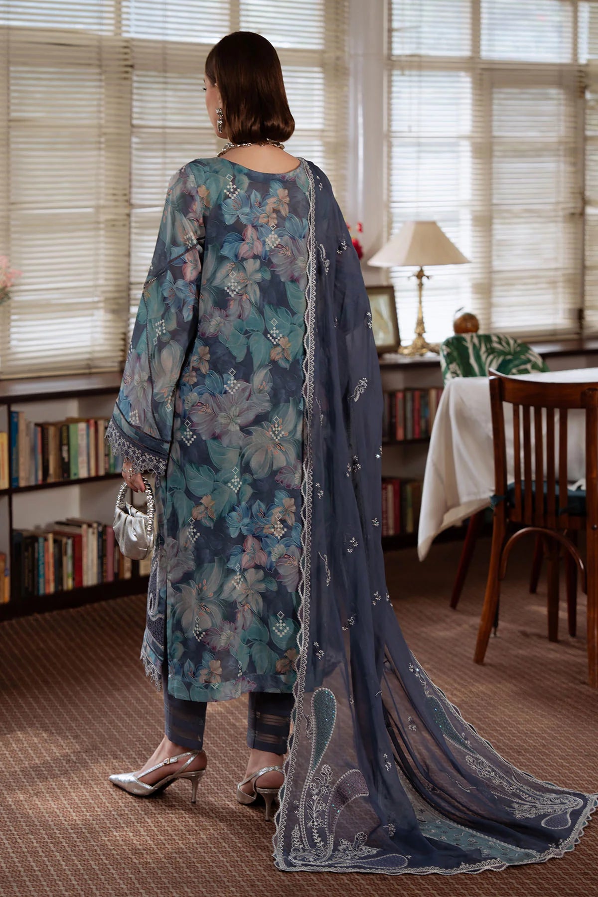 Nureh Embroidered Lawn Unstitched 3Pc Suit NS-162