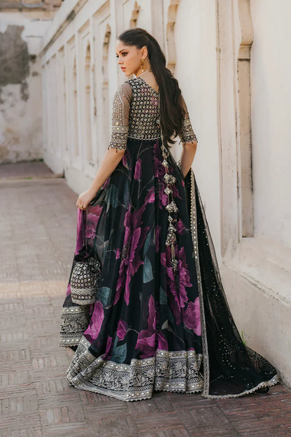 Iznik Embroidered & Digital Print Maxi - J0485