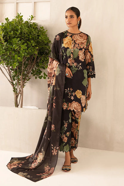 Baroque Digital Printed Co Ord Lawn 3 pc - 09103