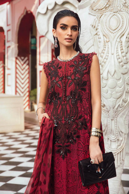 Embroidered Silk Suit | MPT-2702-A