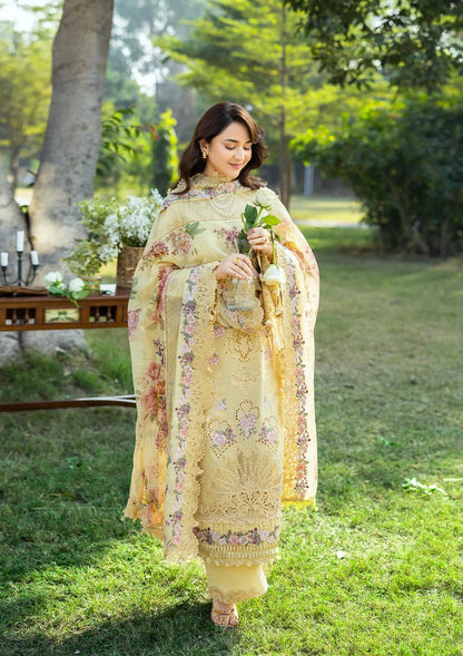 Elaf Luxury Embroidered Lawn 3Pc Unstitched ELY-05 SOUCI