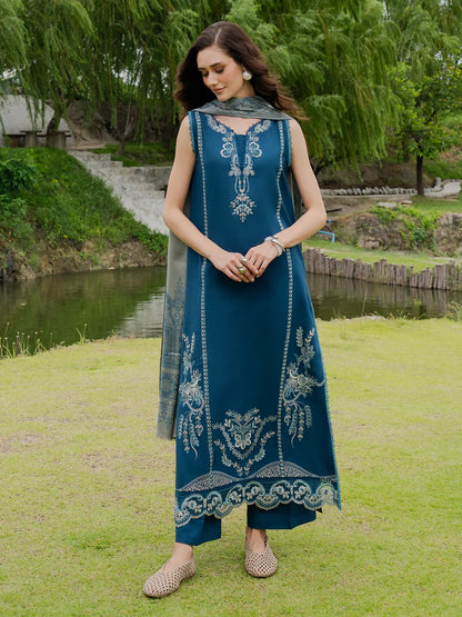 Luxury Dhanak 3 Piece Unstitched