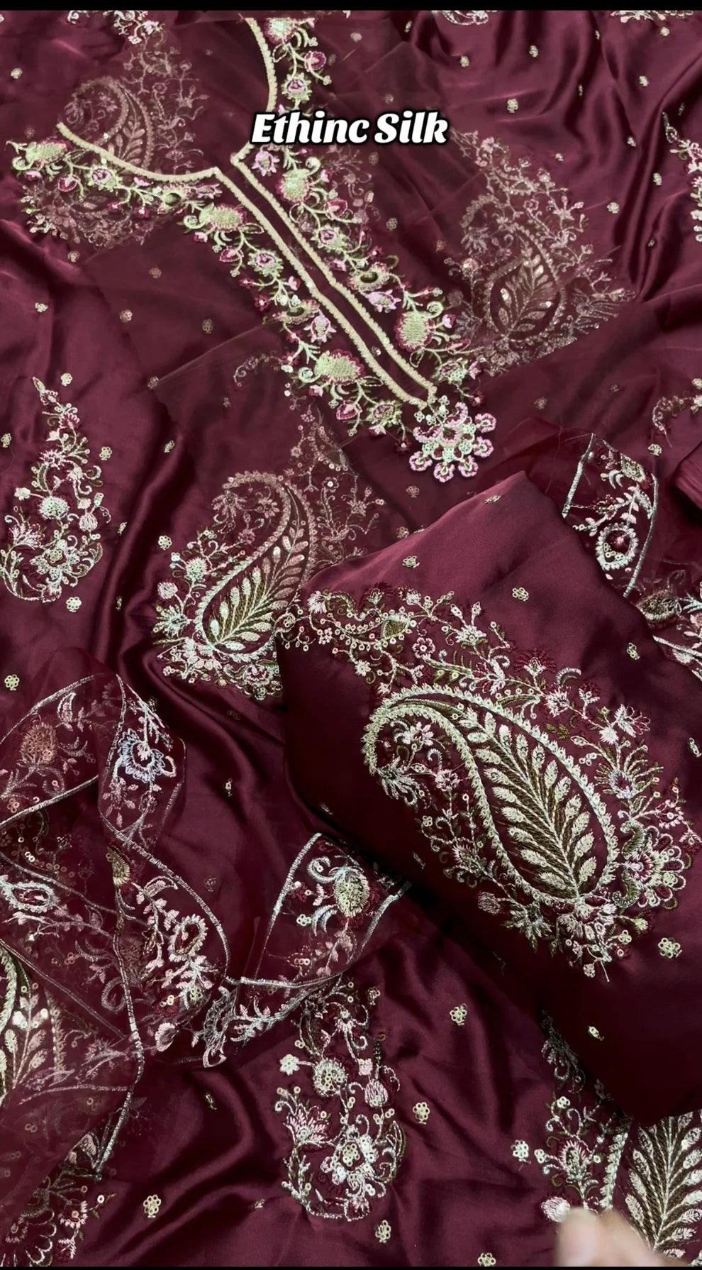 Ethnic 2pc Silk Unstitched