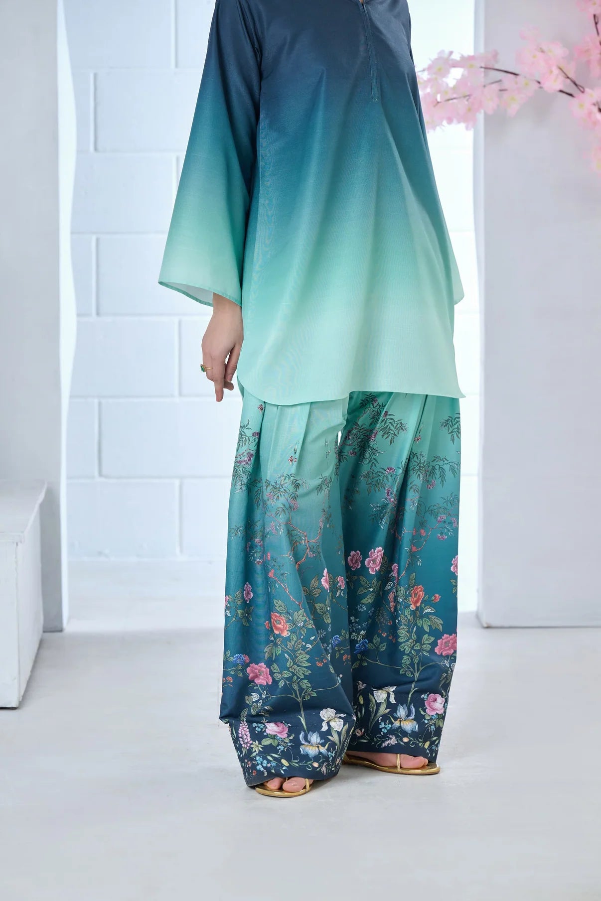Ethnic 2pc Silk Unstitched
