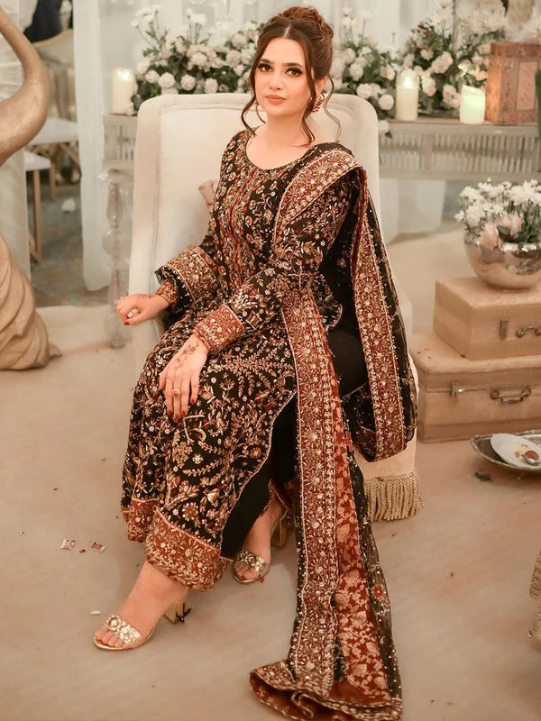 Haris Shakeel - Black Floral