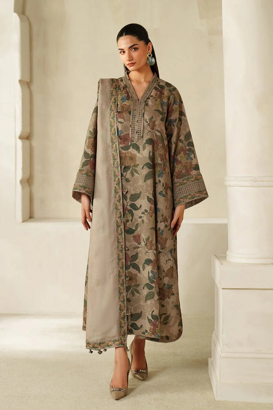 Baroque 3Pc Embroidered Lawn Dress